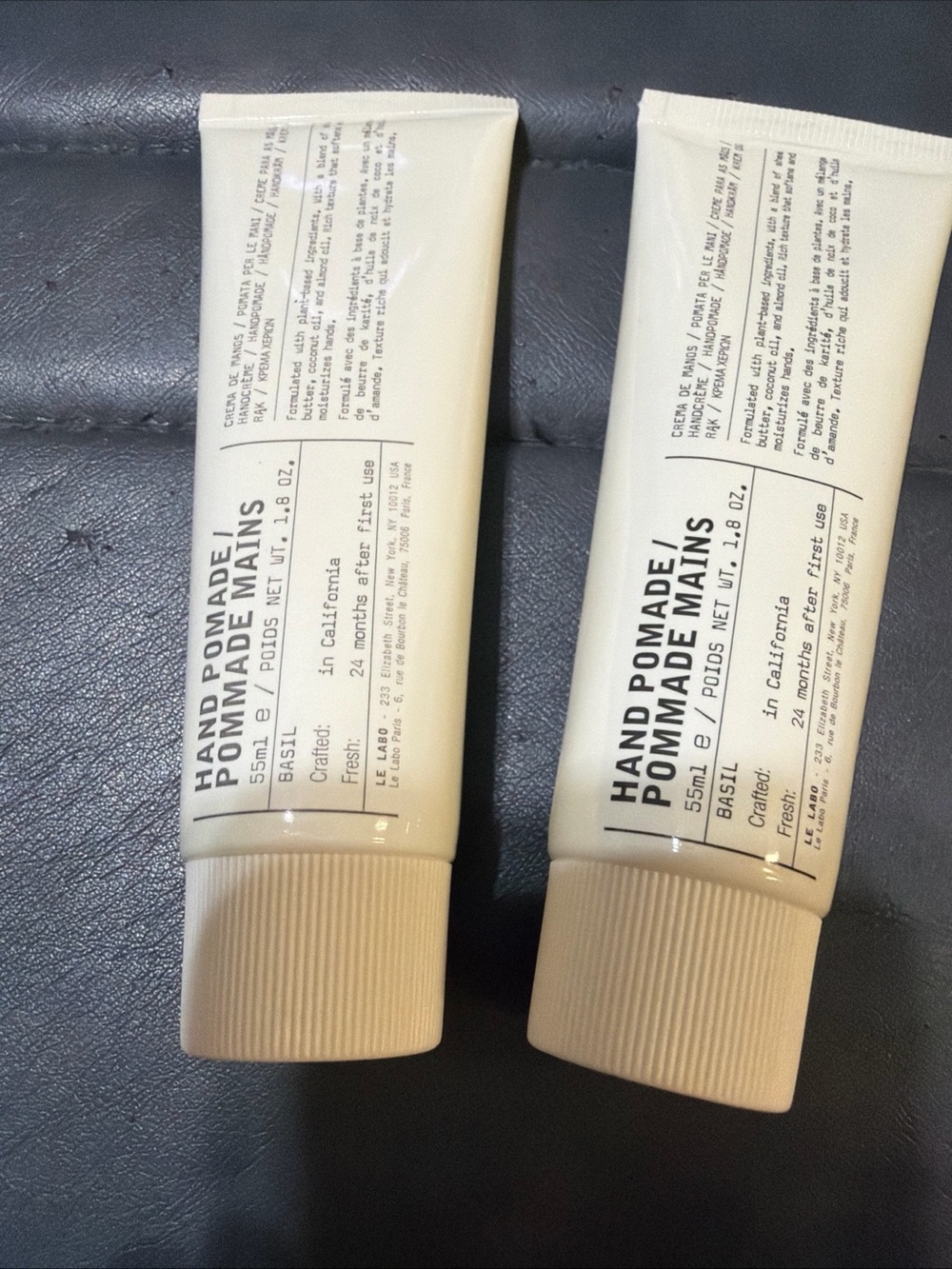Pair of Le Labo Basil hand pomade lotion - Cream